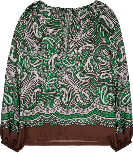Bluza P.A.R.O.S.H. Blusa In Seta Con Stampa Paisley