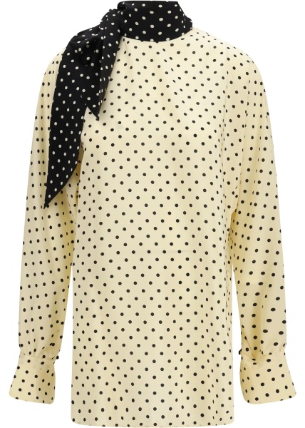 Bluza Polka dot Blouse with side bow