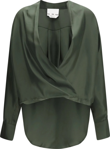 Bluza Silk wrap Blouse