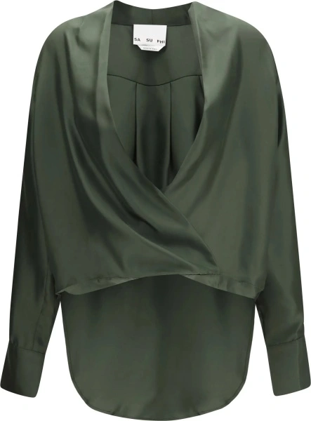Bluza Silk wrap Blouse