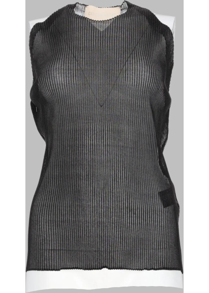 Bluza Top Smanicato A Coste