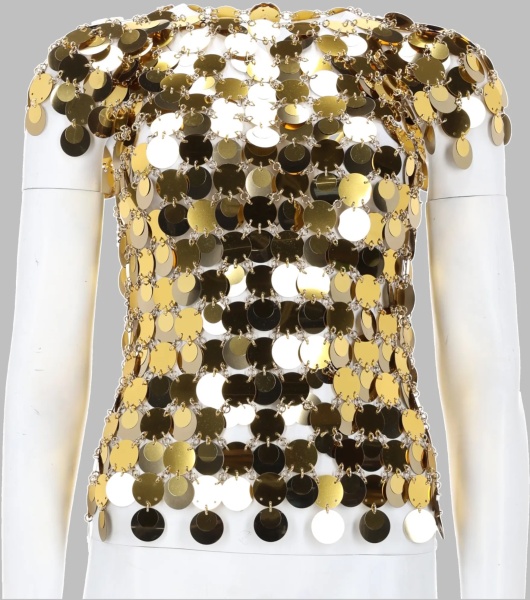 Bluza Top "The Gold Sparkle Disc"