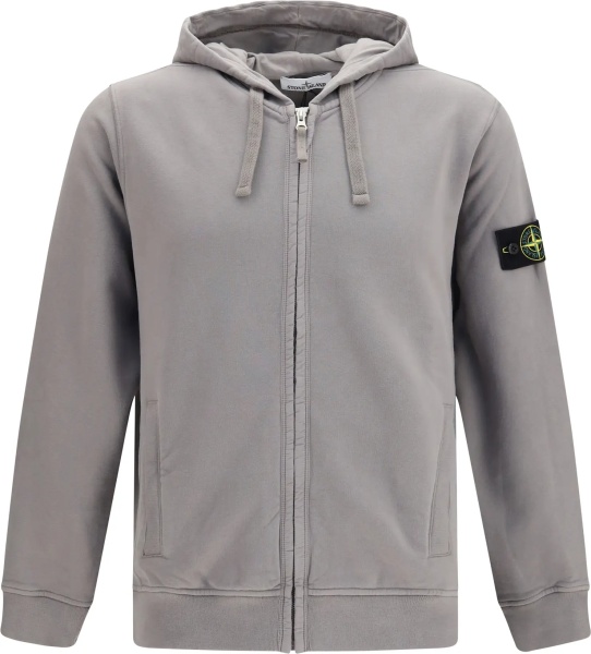 Bluza trening Cotton Hoodie with zip and Compass logo