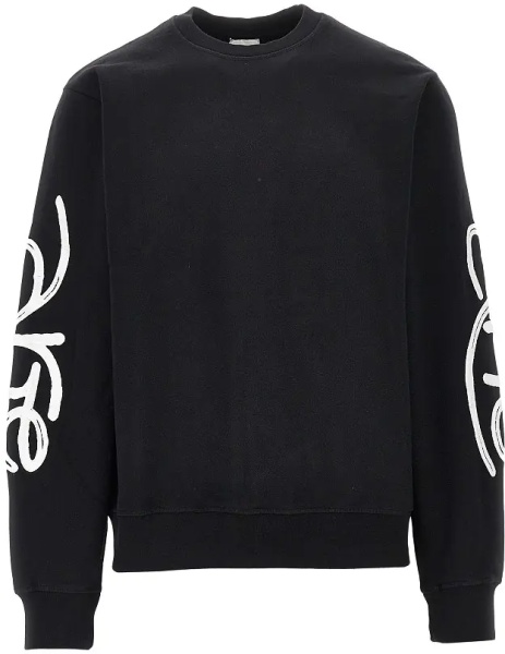 Bluza trening Cotton sweatshirt with logo embroidery