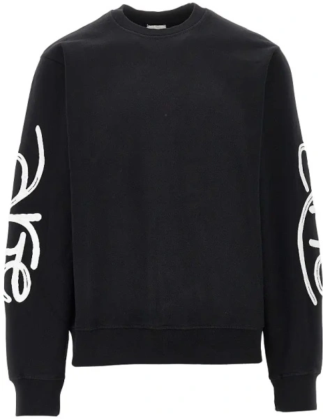 Bluza trening Cotton sweatshirt with logo embroidery
