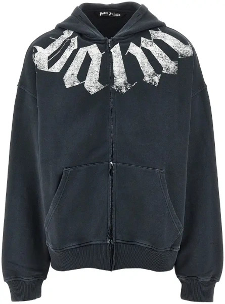 Bluza trening Logo print Loose Fit full-zip hoodie