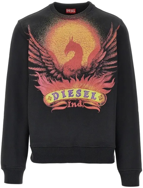 Bluza trening 'Phoenix' print crewneck sweatshirt