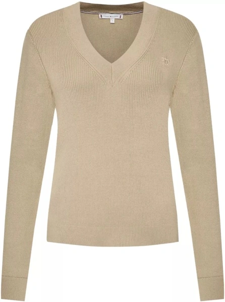 Bluze SOFT RIB KNIT V-NECK RELAXED JUMPER