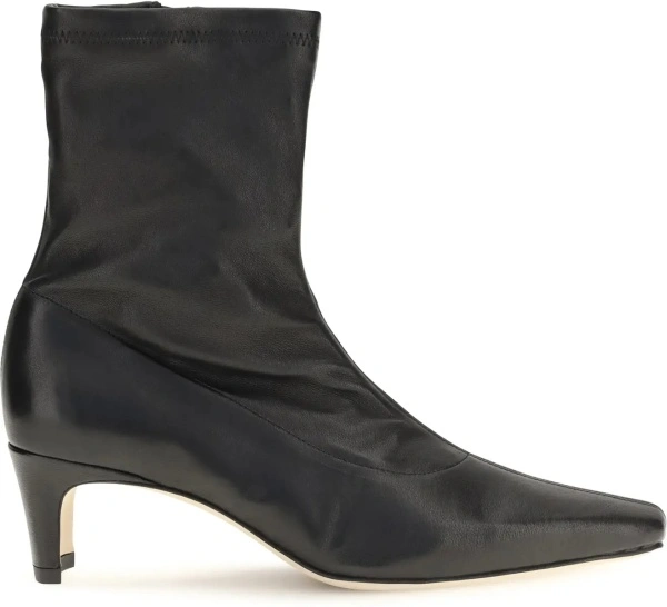 Bocanci casual STAUD negri din piele