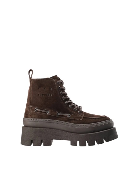 Bocanci Lace-up Boots color chocolate