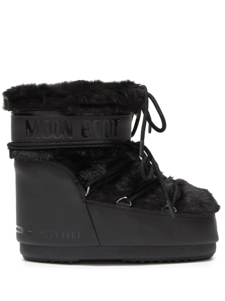 Bocanci Moon Boot negri din modacrylic