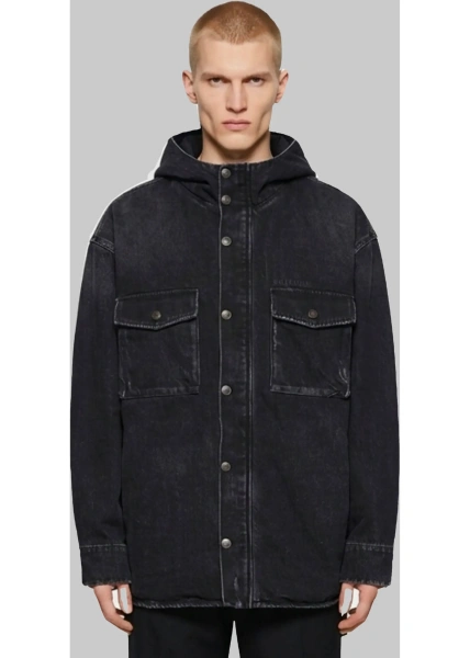 Bomber Denim Cargo Jacket