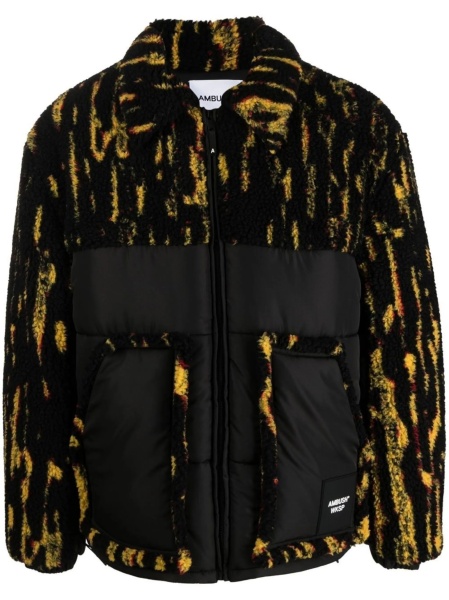 Bomber jacket AMBUSH neagra din acrilic si polyester