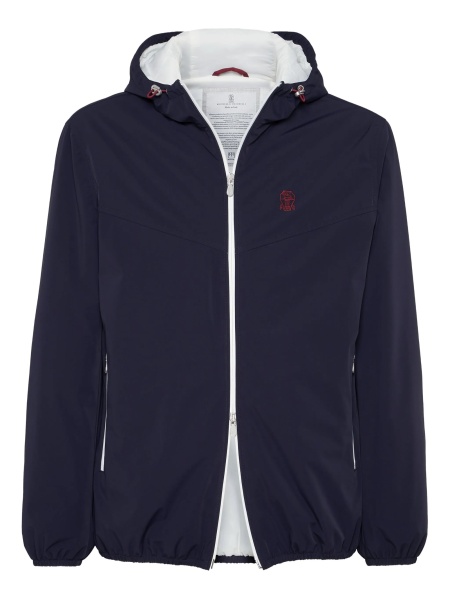 Bomber jacket Brunello Cucinelli albastra