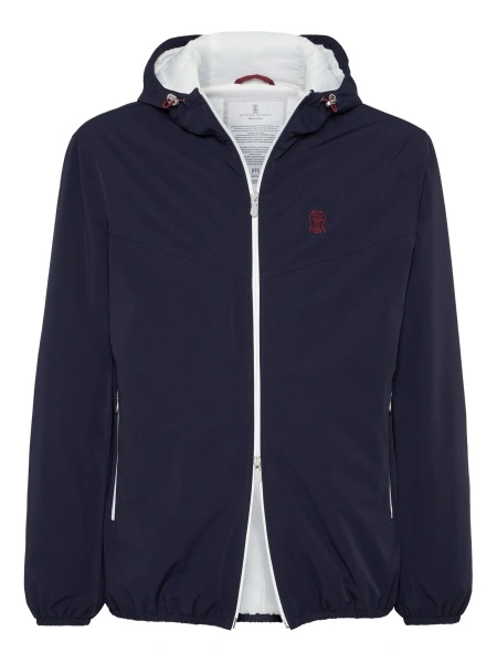 Bomber jacket Brunello Cucinelli albastra