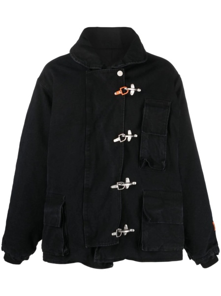 Bomber jacket Heron Preston neagra din poliamida si polyester