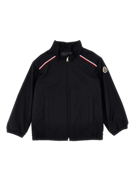 Bomber jacket Moncler albastra din polyester