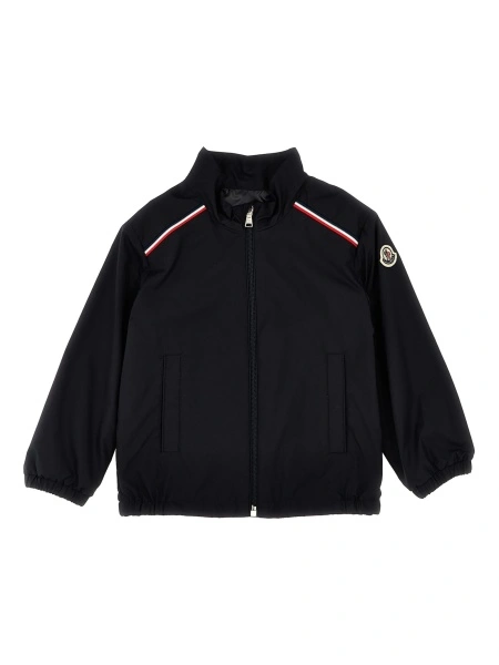 Bomber jacket Moncler albastra din polyester