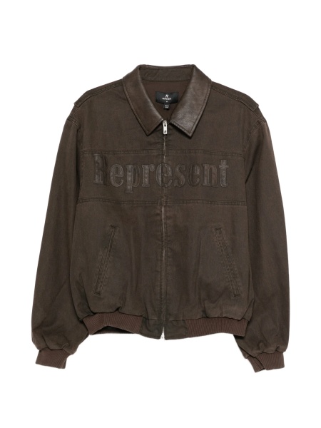 Bomber jacket REPRESENT maro din bumbac