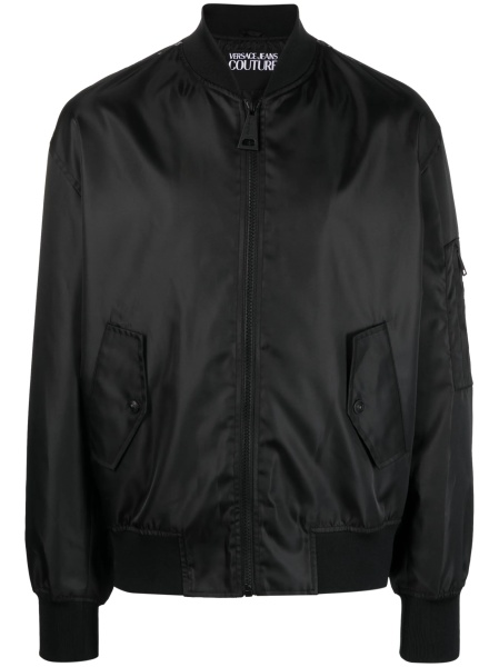 Bomber jacket Versace Jeans Couture neagra din polyester