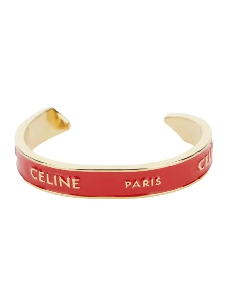 Bratari Bracelet 'Small Cuff' in Red Leather for Women