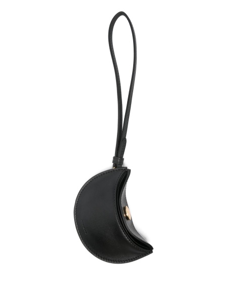 Breloc JACQUEMUS negru din piele