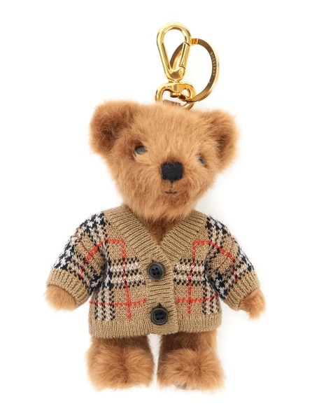 Brelocuri 'Thomas' beige Keychain with Teddy Bear pendant in fabric for women