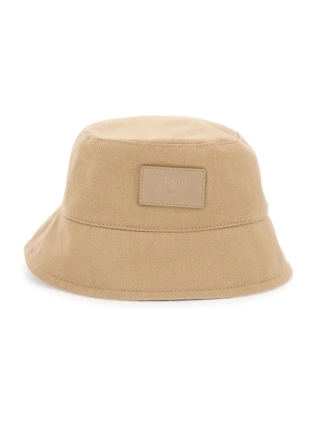 Caciula Fendi bej din bumbac