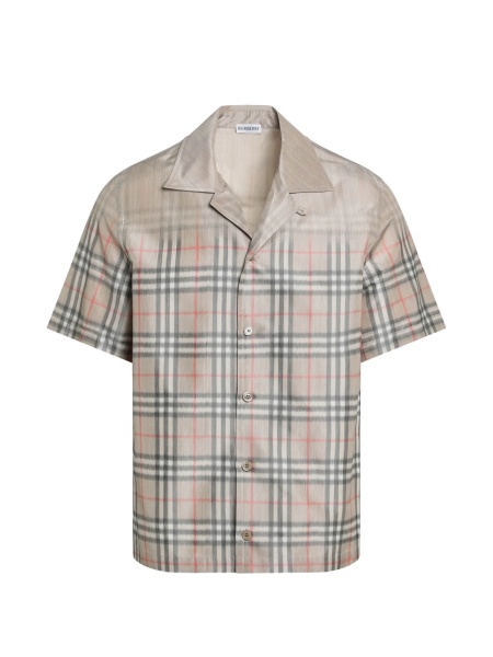 Camasa Burberry neutra din vascoza si polyester