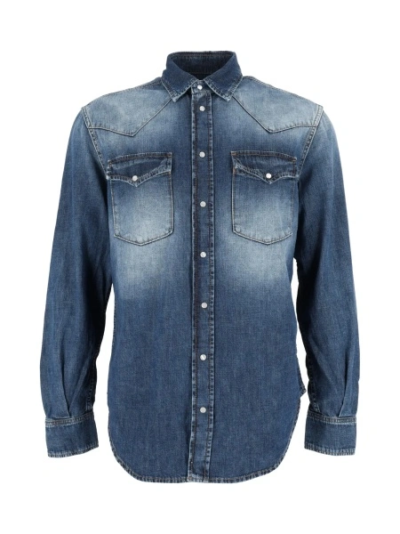Camasa casual Dondup albastra