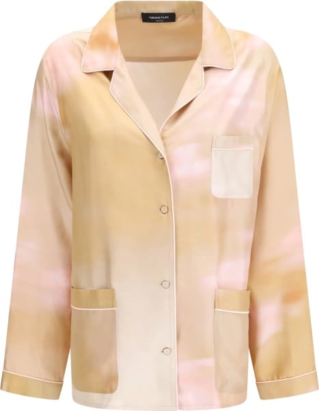 Camasa casual Printed silk twill Shirt
