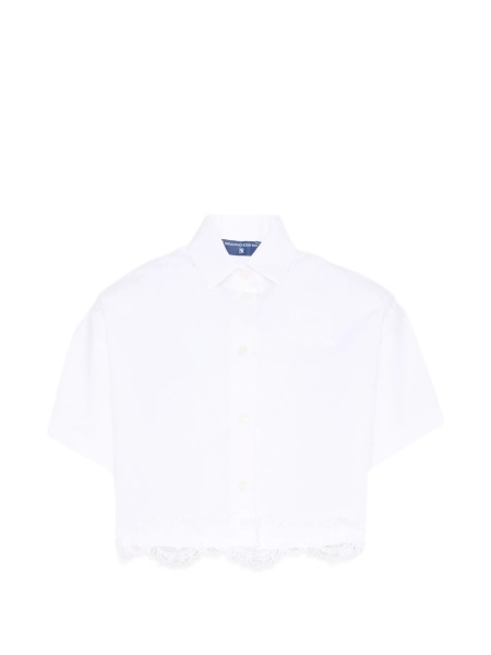 Camasa Ermanno Scervino Kids alba din bumbac