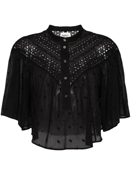 Camasa Isabel Marant neagra din bumbac organic
