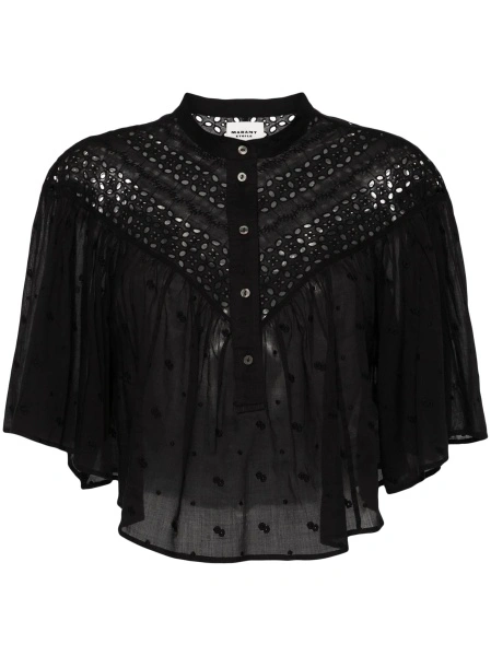 Camasa Isabel Marant neagra din bumbac organic