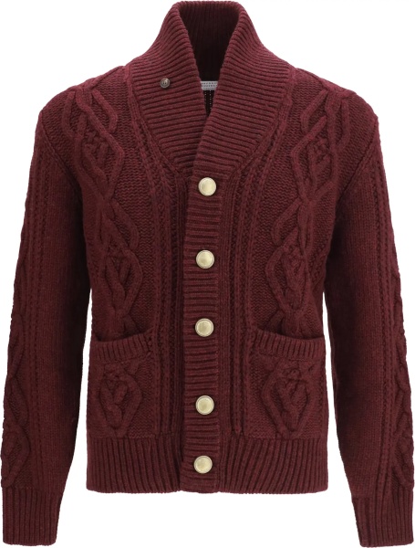 Cardigan Cable-knit cashmere Cardigan