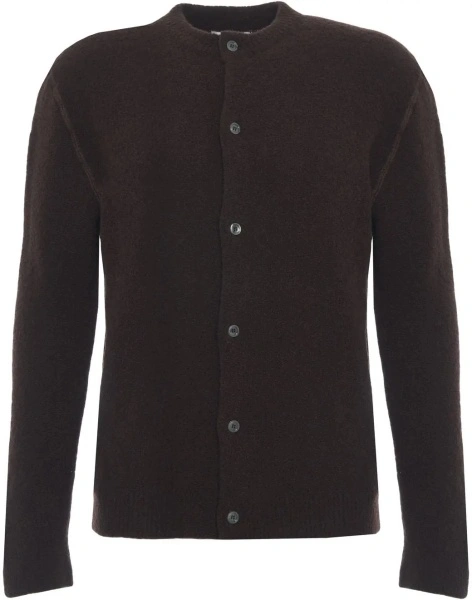Cardigan Diana Studio maro din lana virgina