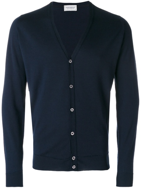 Cardigan John Smedley albastru