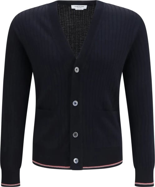 Cardigan Ribbed merino wool Cardigan