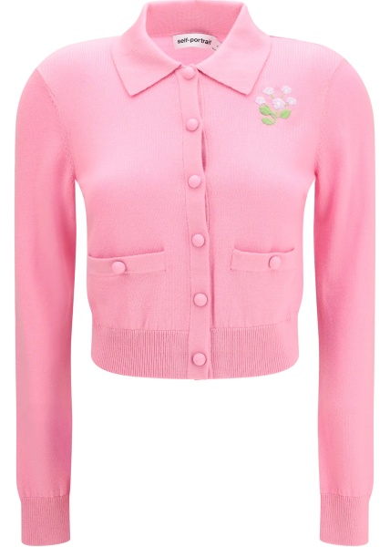 Cardigane Floral embroidered knit Cardigan