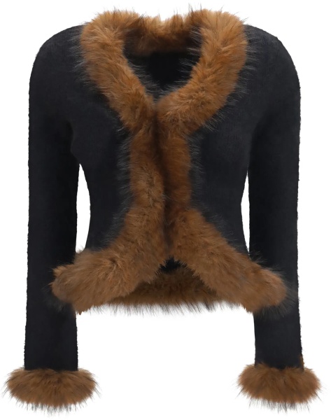 Cardigane Knit and faux fur Cardigan