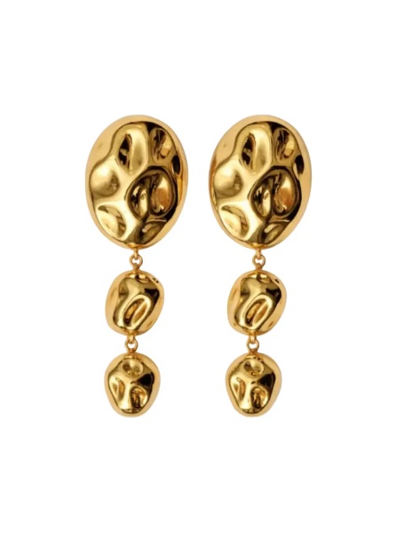 Cercei EARRING STONE Earrings with stones and gold-colored metal, women