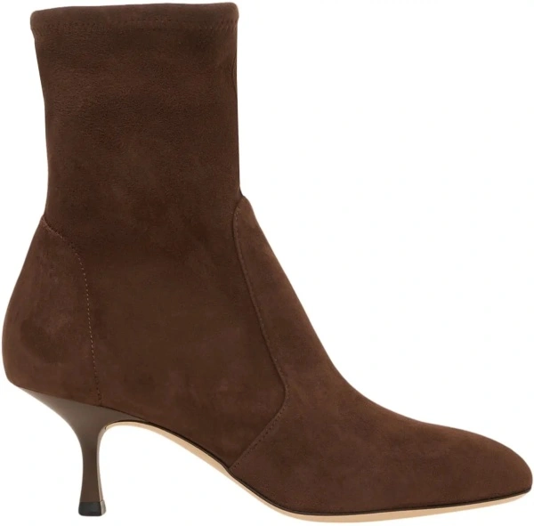Cizme de iarna Stuart Weitzman maro din piele intoarsa