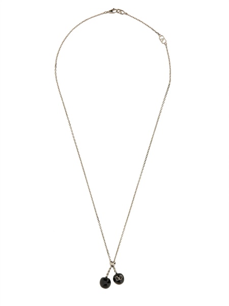 Coliere Chez Valentino Metal And Enamel Necklace