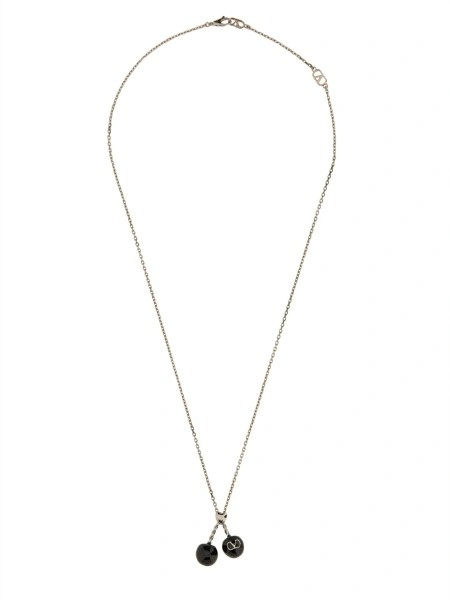 Coliere Chez Valentino Metal And Enamel Necklace
