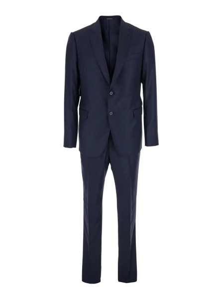Costum Blue Suit with Jacket and Trousers