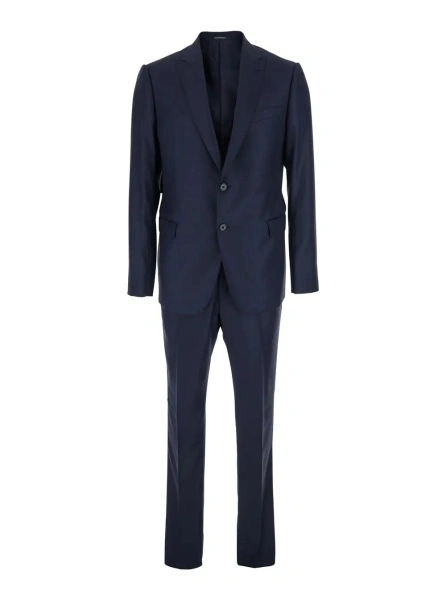 Costum Blue Suit with Jacket and Trousers