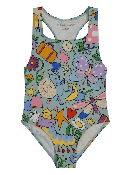 Costum de baie Stella McCartney albastru