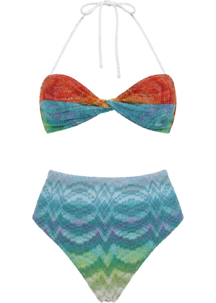 Costume Costume Bikini Con Motivo Chevron