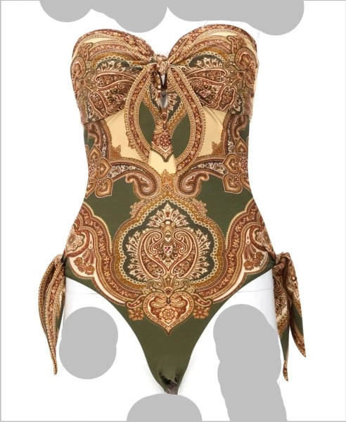 Costume Costume Intero "Mahon" Con Dettaglio Foulard