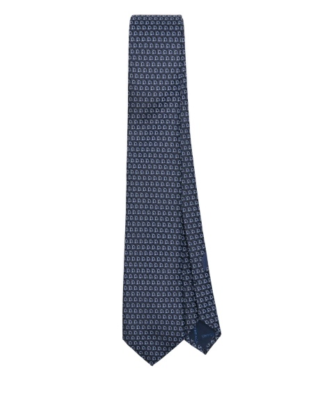Cravata Ferragamo gancini albastra